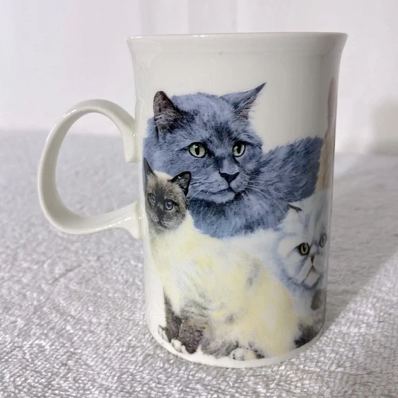 Vintage Dunoon Stoneware Cats’ By Deborah Pope Mug Coffee Cup - Picture 9 of 11